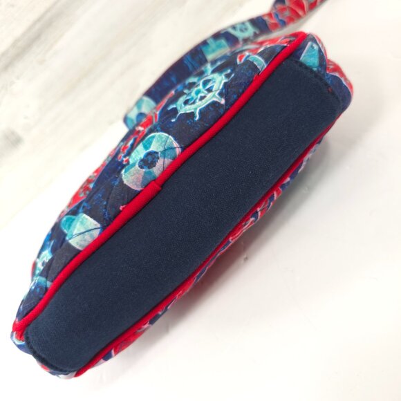 Paul Brent Crossbody Quilted Coastal Anchor Nautical Beachy Crossbody Purse Bag - Picture 7 of 16